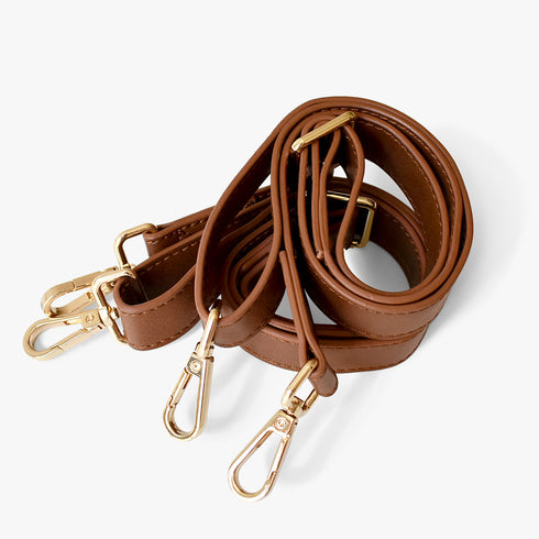 Leather Shoulder Straps, Brown