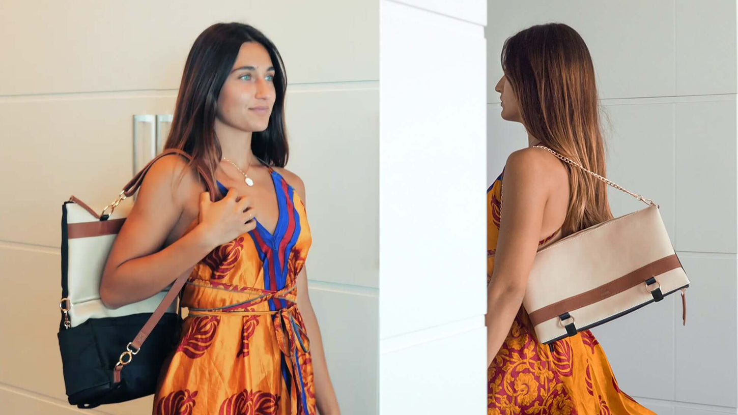 Womens with convertible backpack and convertible handbag