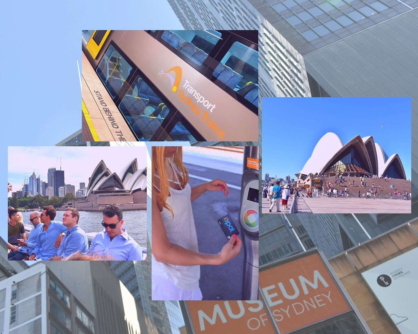 Photo collage showing a trip to Sydney