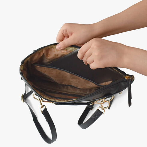 DAKOTA 3 in 1 Convertible Backpack Purse, Black