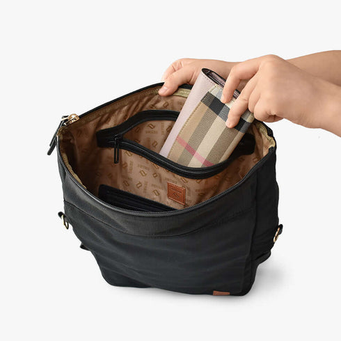 DAKOTA 3 in 1 Convertible Backpack Purse, Black