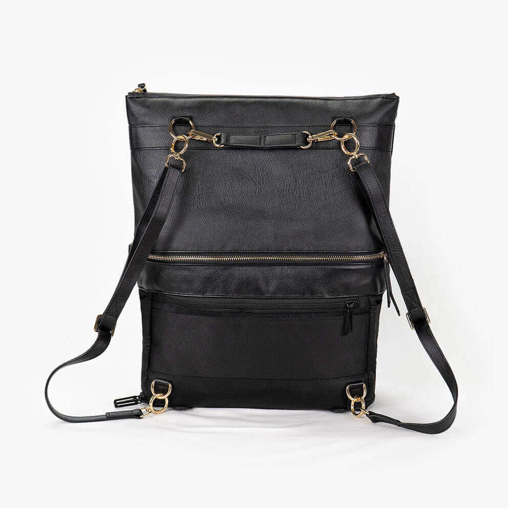 Women's Convertible Backpack – DAKOTA (3 in 1 Design, Black) Women's Convertible Backpack – DAKOTA (3 in 1 Design, Black)